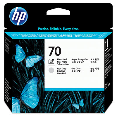 C9407A HP No. 70 Ink Printhead - Photo Black and Light Grey