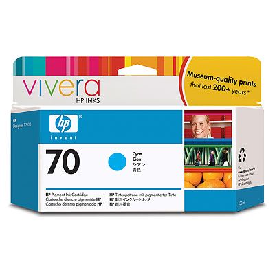 C9452A HP No. 70 Ink Cartridge Cyan - 130ml
