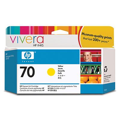 C9454A HP No. 70 Ink Cartridge Yellow - 130ml