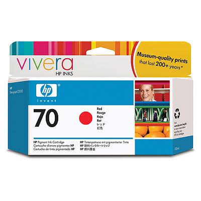 C9456A HP No. 70 Ink Cartridge Red - 130ml