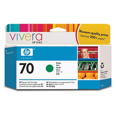 C9457A HP No. 70 Ink Cartridge Green - 130ml