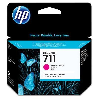 CZ135A HP 711 3-Pack of 29-ml Magenta Ink Cartridges