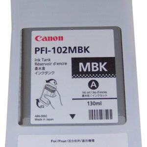 PFI-102MBK Matte Black Ink Tank 130ml (pigment ink)