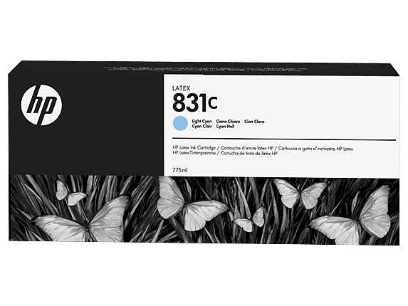 CZ698A Hewlett Packard No. 831C Latex Ink Cartridge Light Cyan - 775ml
