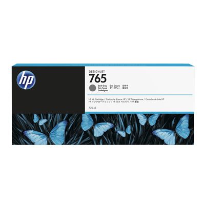 F9J54A HP No. 765 Ink Cartridge Dark Gray 440ml