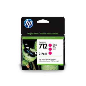 3ED78A HP 712 3-Ink Cartridge Magenta Multipack - 29ml x 3