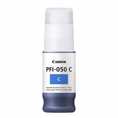 Canon PFI-050C Cyan Ink 70ml Recyclable Bottle for Canon TC-20 Printers - 5699C001AA