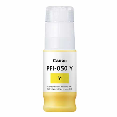 Canon PFI-050Y Yellow Ink 70ml Recyclable Bottle for Canon TC-20 Printers - 5701C001AA