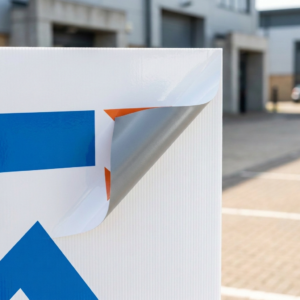 High Tack Polymeric Vinyl on PP Sign Board